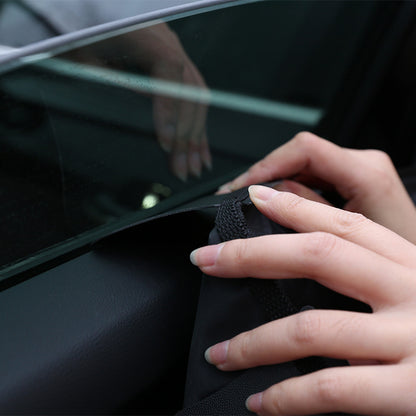 Pet Car Door Protector with Storage Pocket  - 77x64cm Black - Image 5