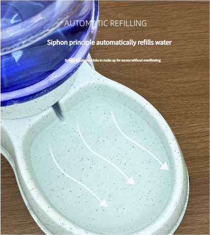 Blue Automatic Pet Feeder and Drinker Combo for Cats and Small Dogs - 2 in 1 Detachable Design - Image 3