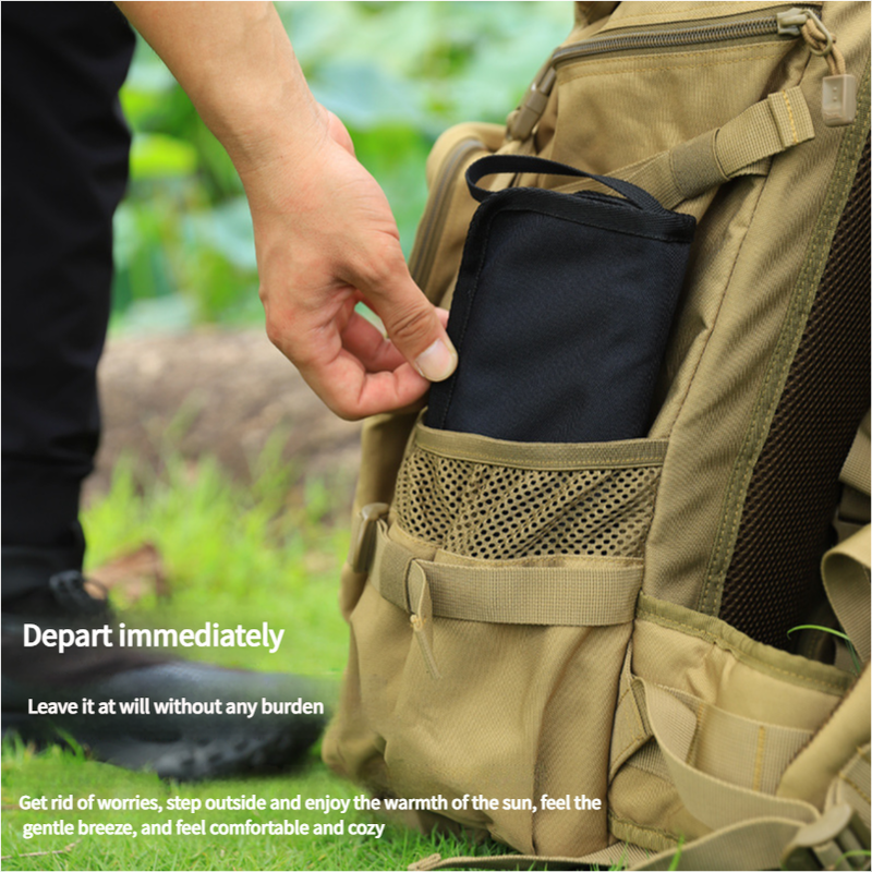Outdoor Ultralight Folding Camping Chair - Dark Green - Image 2