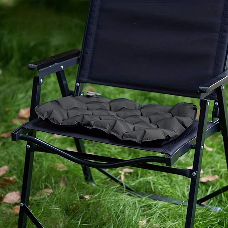 Inflatable Seat Cushion - Portable 40x30x5cm Camping Pad in Olive Green - Image 3