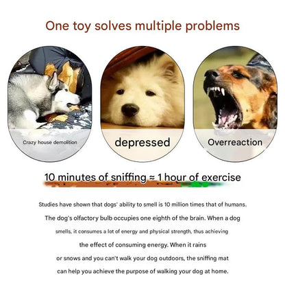 Interactive Dog Snuffle Ball Toy - Puzzle Treat Dispenser with Squeaker, green - Image 3