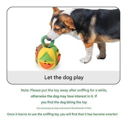 Interactive Dog Snuffle Ball Toy - Puzzle Treat Dispenser with Squeaker, blue pink - Image 5