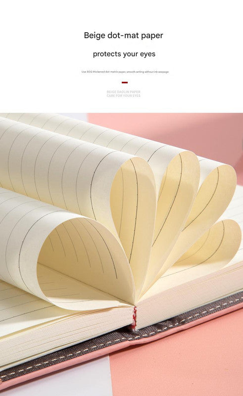 Heart Lock Diary with Key - Vintage Style Journal, Pink PU Leather, Secure and Elegant - Image 4