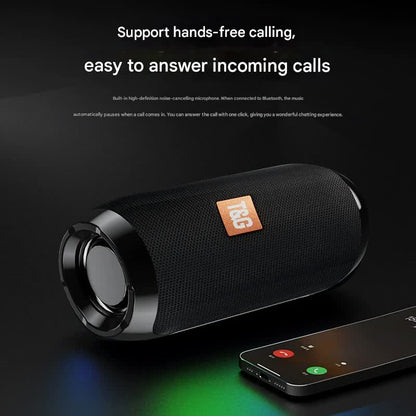 Green (triangle blue) Portable Bluetooth Speaker - HiFi 360 Degree Audio Wireless Mini Speaker, Support Hands-free Calling - Image 3