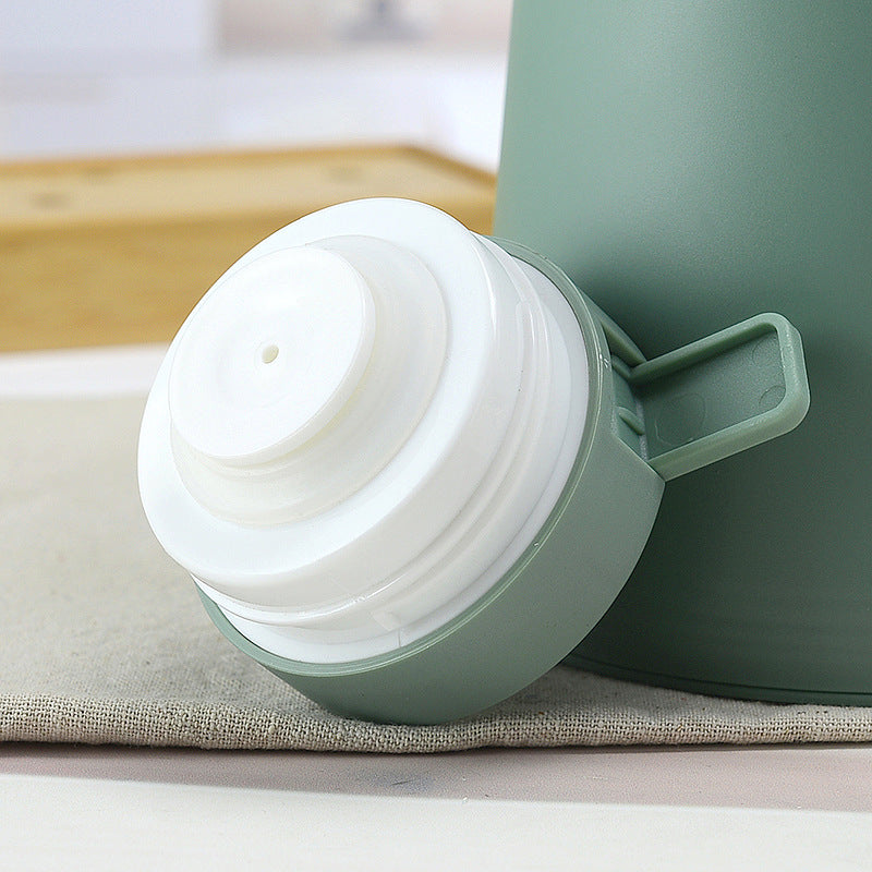 1000ml Bamboo Green thermos bottle with wooden handle, double-layer glass liner coffee pot, suitable for hot and cold drinks - Image 7
