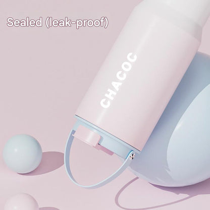 304 Stainless Steel Insulated Tumbler,Large Capacity with Handle and Cute Cloud Accessory(Purple) - Image 4