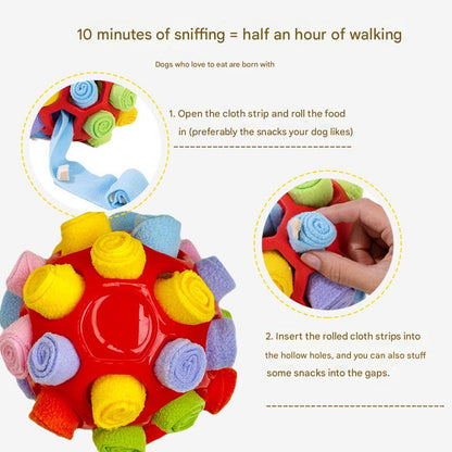 Rubber Snuffle Ball for Pets,Interactive Hollow Treat-Hiding Toy for Dogs and Cats(Pink) - Image 4