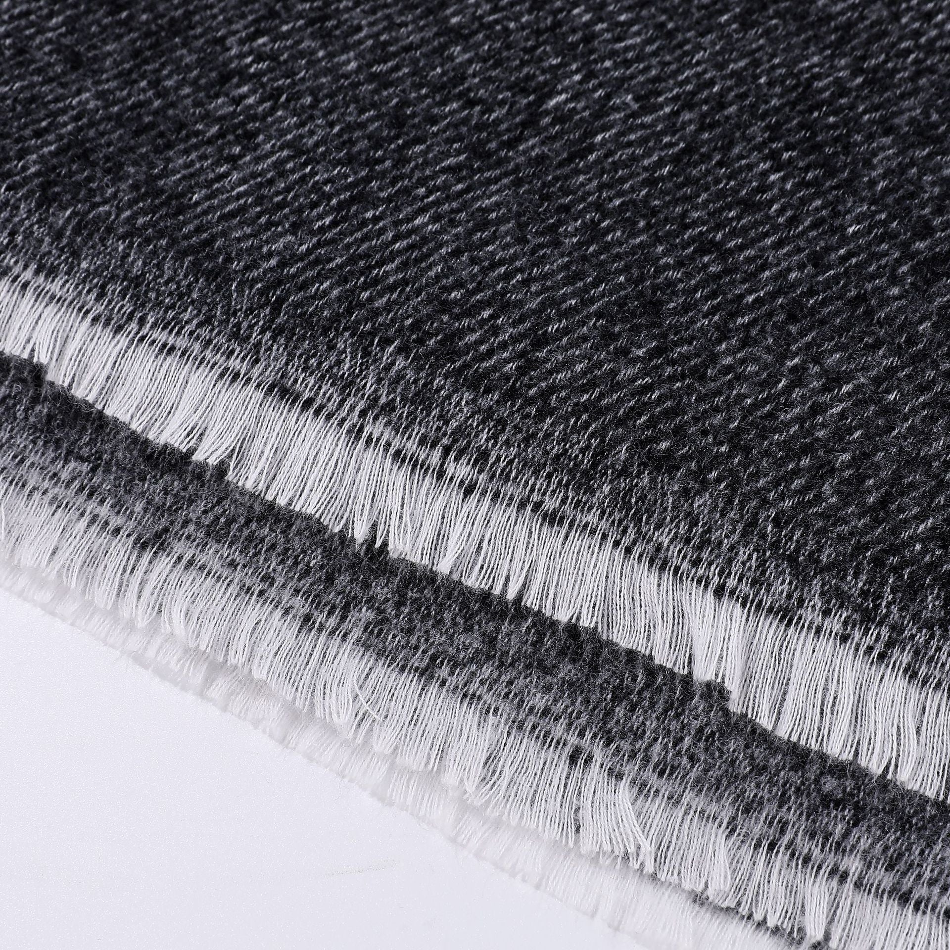 Solid Knit Poncho Shawl,Warm Fall/Winter Cape with Slit and Crossbar Design(Black) - Image 4