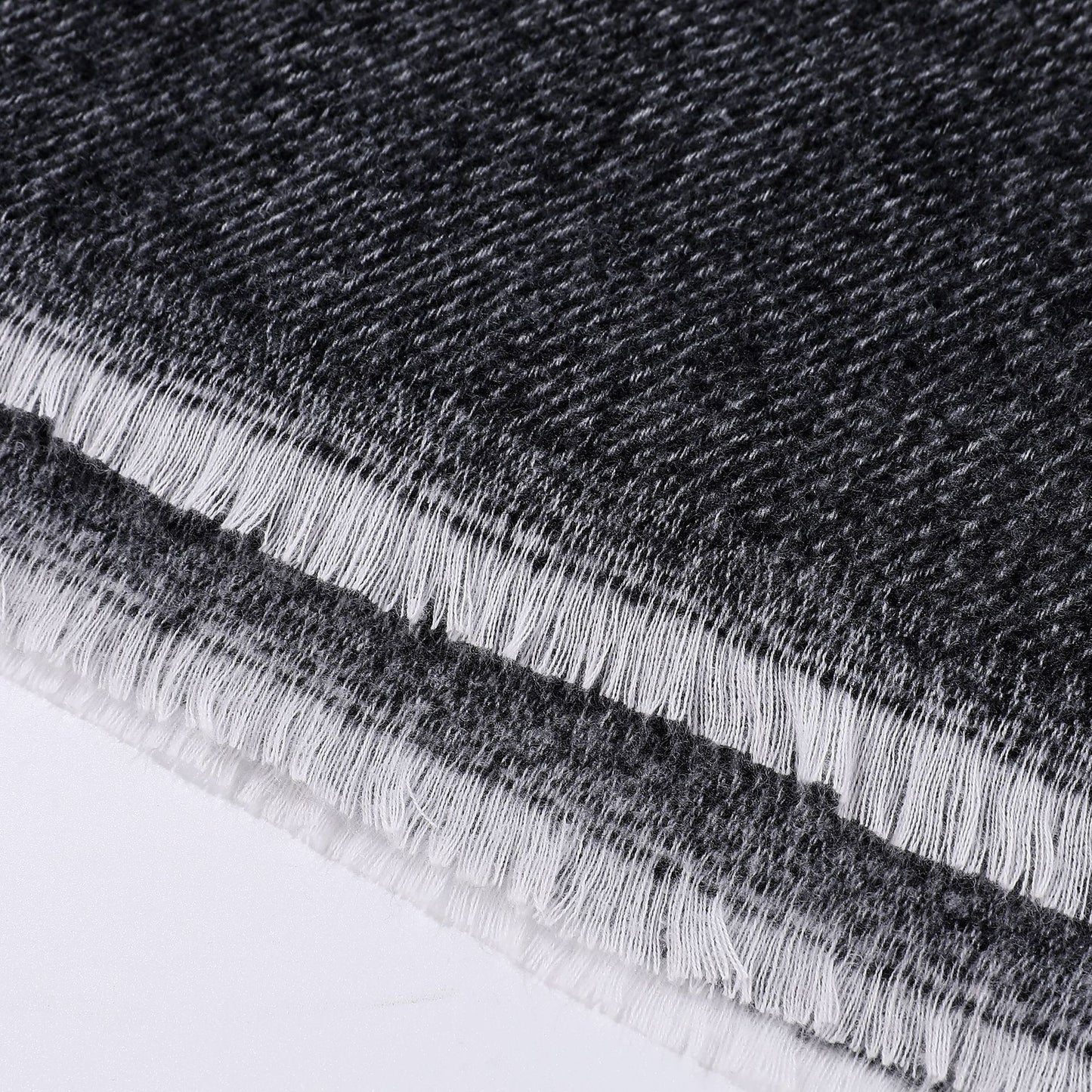 Solid Knit Poncho Shawl,Warm Fall/Winter Cape with Slit and Crossbar Design(Dark gray) - Image 4