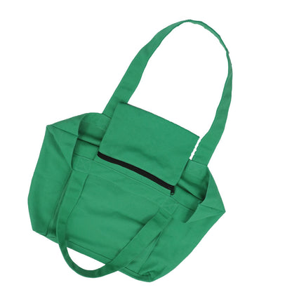 Yoga Mat Tote Bag - Durable Canvas Shoulder Bag for Outdoor Workouts & Travel(Green) - Image 5