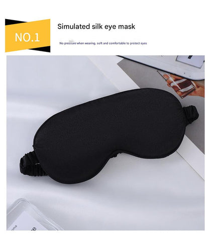 Luxury Satin Sleep Mask Gift Set,4-Piece with Pillowcase and Hair Accessories(Violet) - Image 2