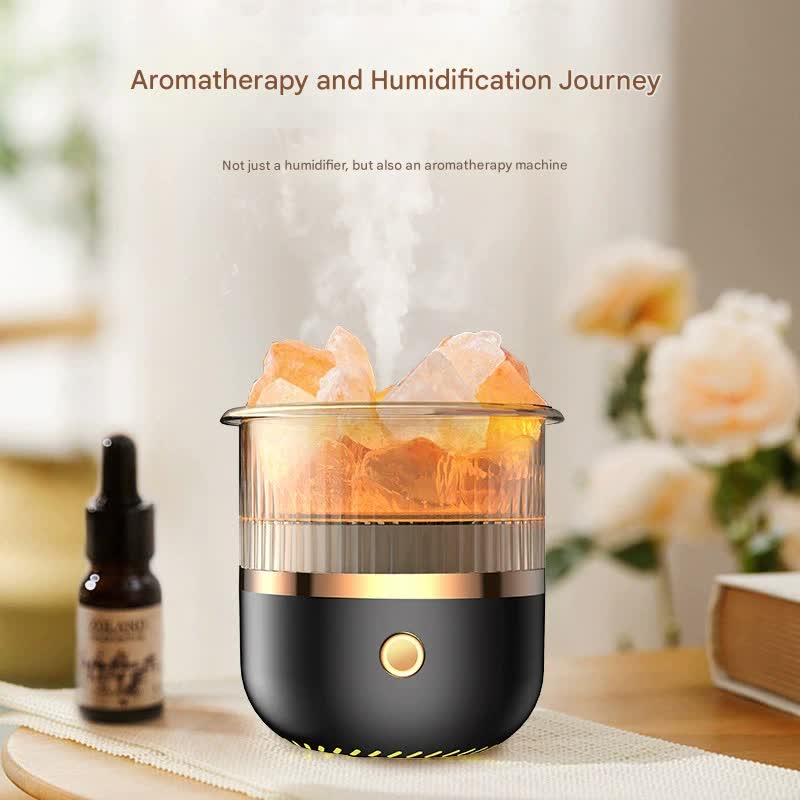 Crystal Humidifier with LED Light - Aromatherapy Diffuser for Home Relaxation(green) - Image 4