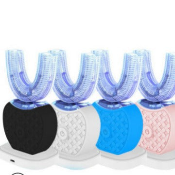 U-Shaped Automatic Ultrasonic Electric Toothbrush - 360 Deep Cleaning & Whitening, Rechargeable(blue) - Image 2