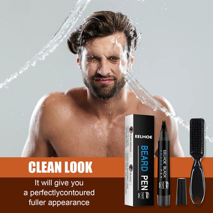 EELHOE Beard Pen Filler Kit - Waterproof & Sweatproof for a Natural Fuller Look - Image 2