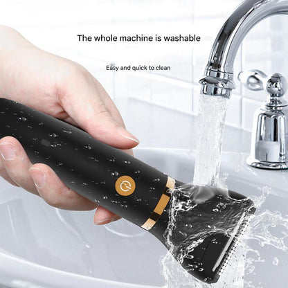 3-in-1 Men's Electric Body Groomer & Hair Clipper Kit - Waterproof, USB-C Rechargeable with Charging Dock(black) - Image 5