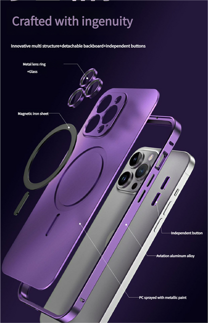 Innovative Detachable Backplate Case for iPhone 14 Pro Max with Strong MagSafe Compatibility(silver) - Image 5