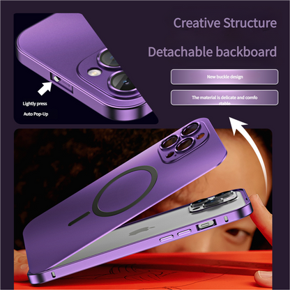 Innovative Detachable Backplate Case for iPhone 14 Pro Max with Strong MagSafe Compatibility(Gold) - Image 3