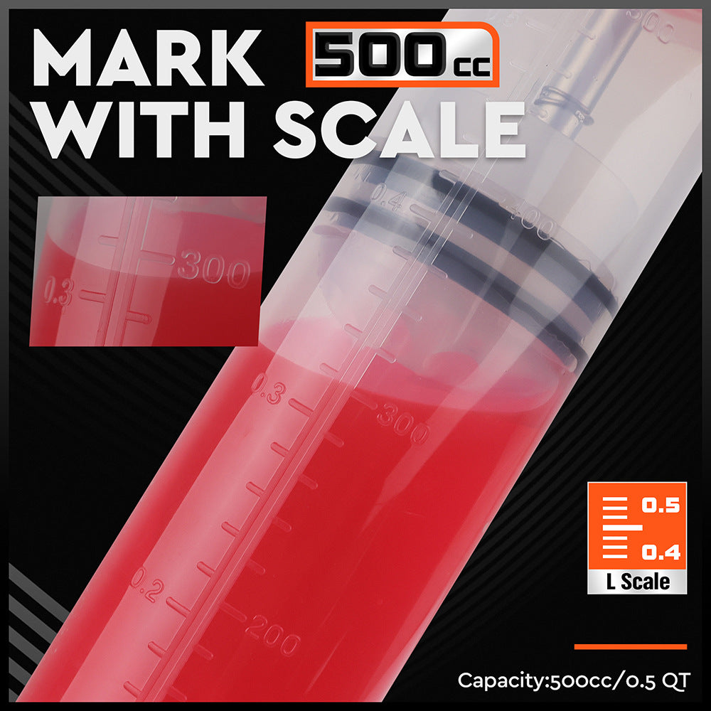 500cc Fluid Extraction & Fill Pump Syringe - Durable Manual Pump for Automotive & Marine Fluids - Image 6