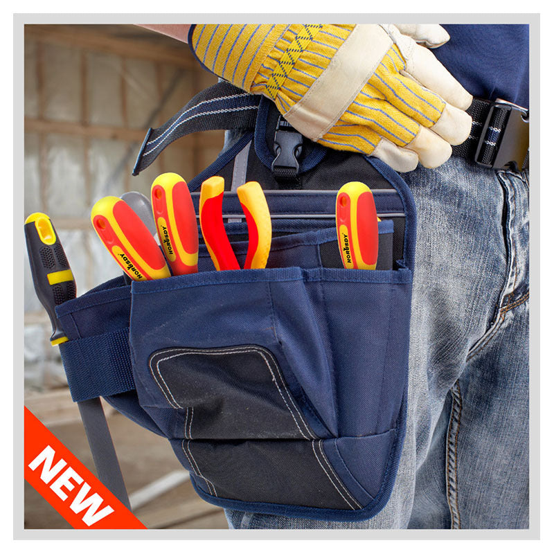 6-Piece Insulated Screwdriver Set - 1000V Rated, CR-V Steel with Magnetic Tips & Wall Rack - Image 2