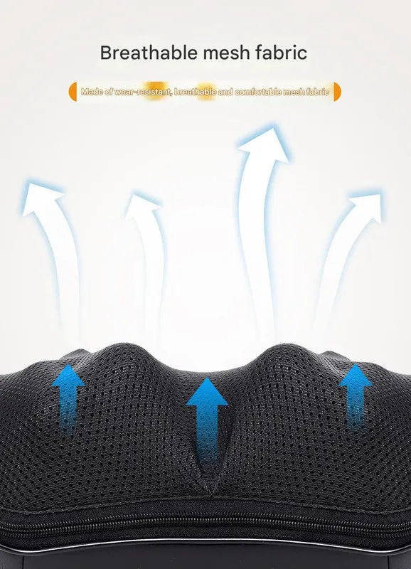 Deep Kneading Shiatsu Neck & Shoulder Massager with Heat - USB Rechargeable Ergonomic Design(Gray and black) - Image 4