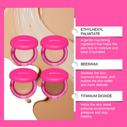 Moisturizing Balm Foundation - Lightweight Texture, Long-Lasting Natural Coverage(Dark skin tone) - Image 3