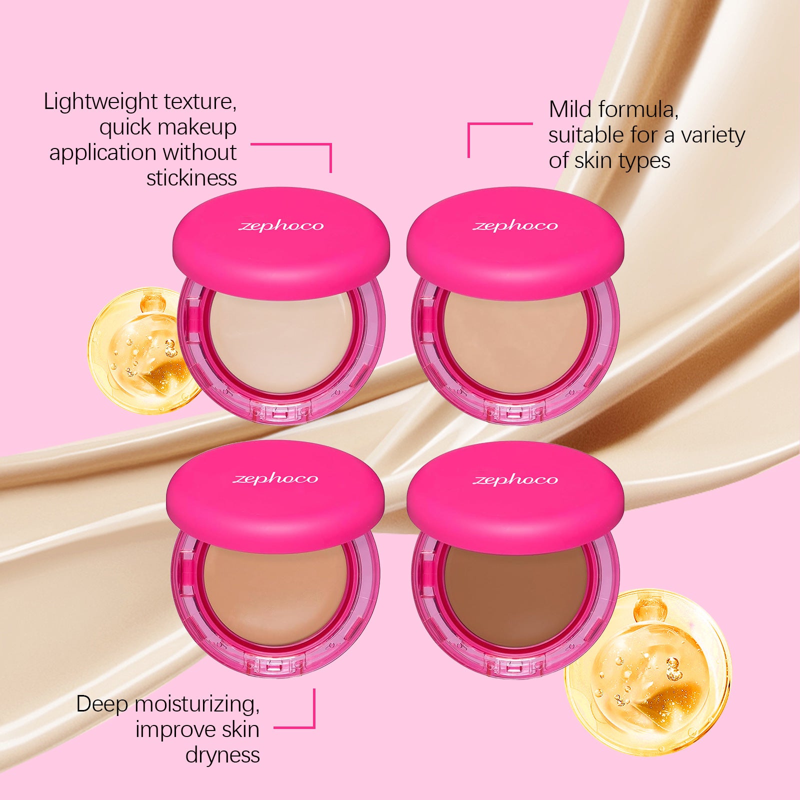 Moisturizing Balm Foundation - Lightweight Texture, Long-Lasting Natural Coverage(Ivory color) - Image 7