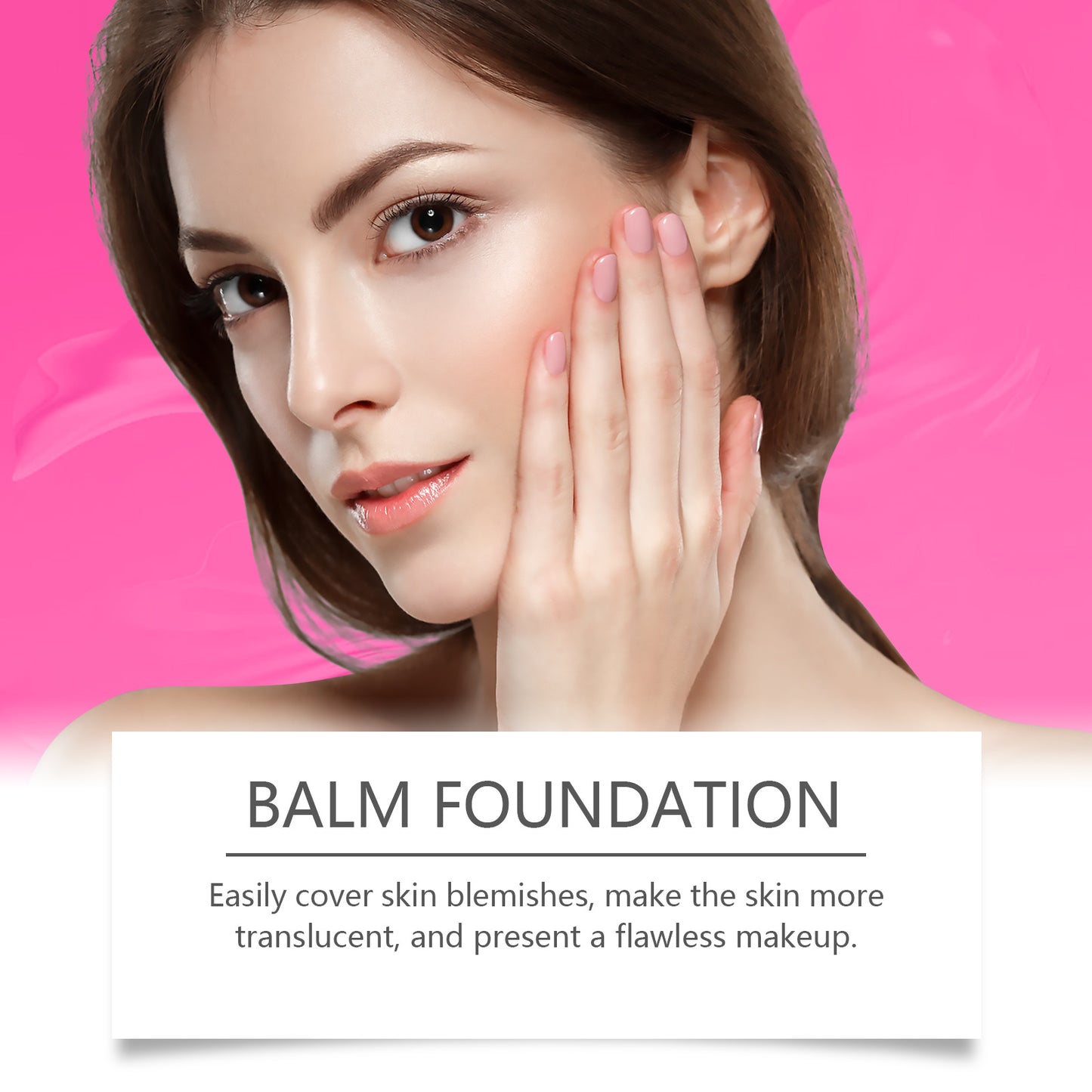 Moisturizing Balm Foundation - Lightweight Texture, Long-Lasting Natural Coverage(Brown) - Image 2