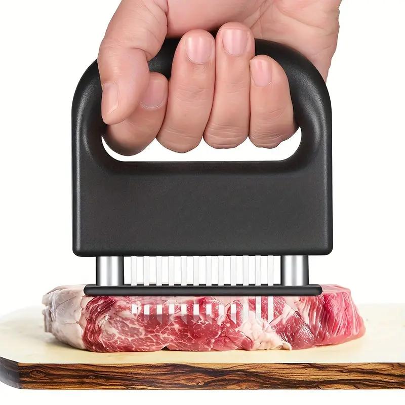 Professional Meat Tenderizer Tool - 48 Stainless Steel Blades with Safety Lock & Ergonomic Handle - Image 4
