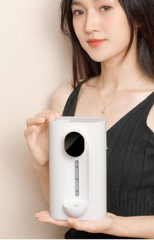 Smart Automatic Mouthwash Dispenser - Wall-Mounted, 3 Adjustable Levels, LED Display & Magnetic Cups(Black) - Image 2