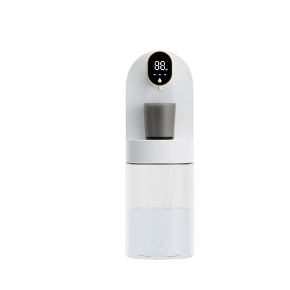 Smart Automatic Mouthwash Dispenser - 4 Adjustable Levels, LED Display, 2000mAh Battery & Magnetic Cups(white)