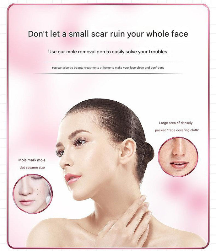 Professional 9-Level Skin Tag & Mole Remover Pen - USB Rechargeable with LED Display & Multiple Needles(white) - Image 4