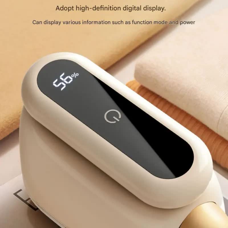 Compact Electric Lint Remover with LED Display & Dual Head - USB Rechargeable(Dark green) - Image 2
