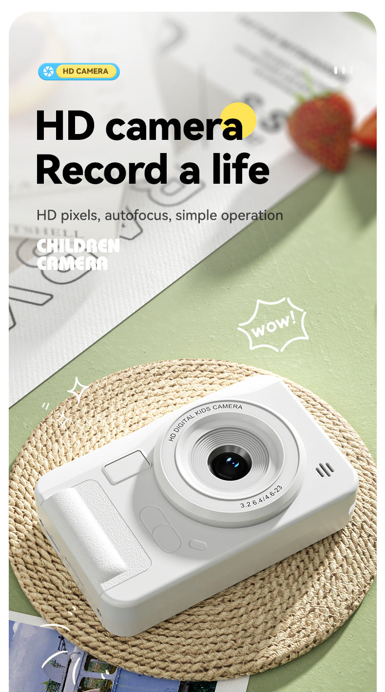 Student HD Digital Camera - 44MP, 8x Zoom, Autofocus, Dual Lens, Type-C Charging (white) - Image 4