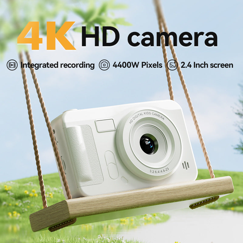 Student HD Digital Camera - 44MP, 8x Zoom, Autofocus, Dual Lens, Type-C Charging (Pink) - Image 2