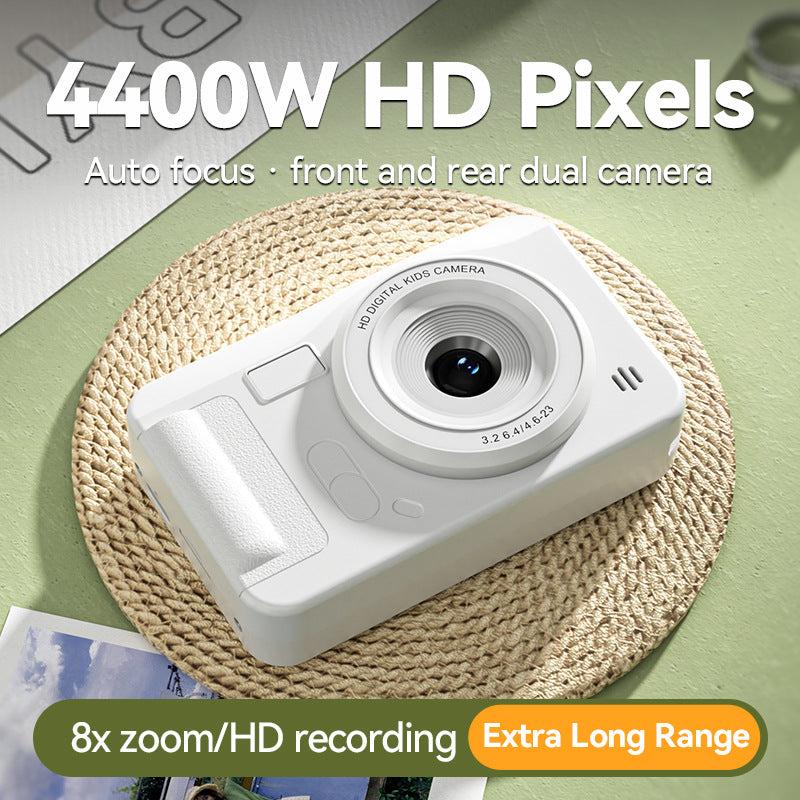 Student HD Digital Camera - 44MP, 8x Zoom, Autofocus, Dual Lens, Type-C Charging (Black) - Image 3