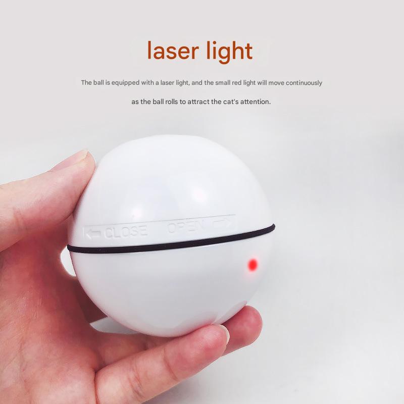 Smart USB Rechargeable Pet Interactive Rolling Ball(White) - Image 5