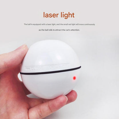 Smart USB Rechargeable Pet Interactive Rolling Ball(White) - Image 5