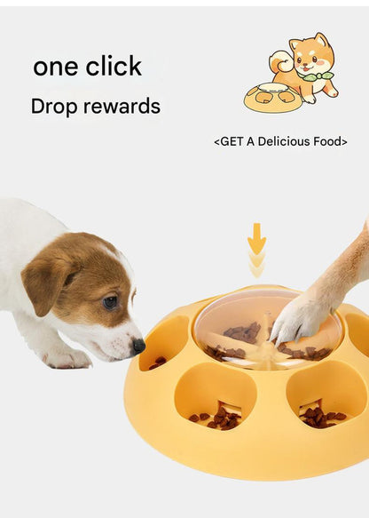 Interactive Pet Slow Feeder & Puzzle Toy - Press to Dispense Food, Improves Digestion(green) - Image 5