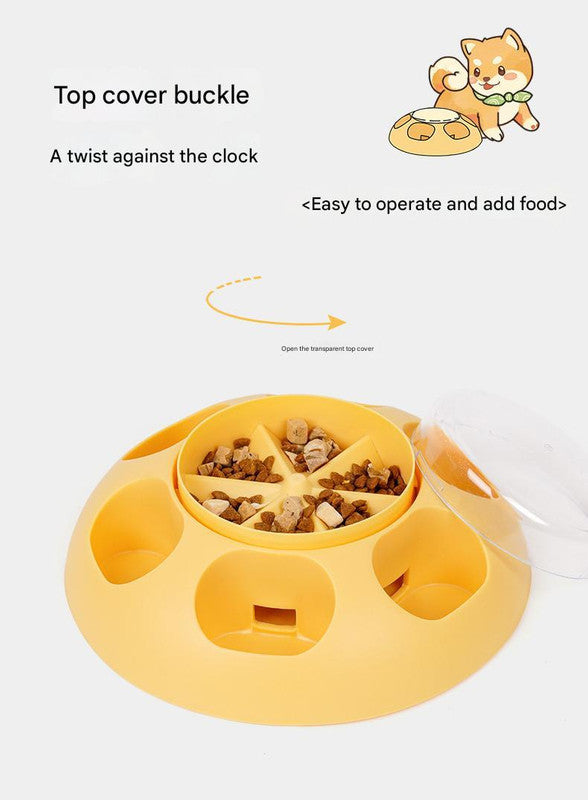 Interactive Pet Slow Feeder & Puzzle Toy - Press to Dispense Food, Improves Digestion(green) - Image 6