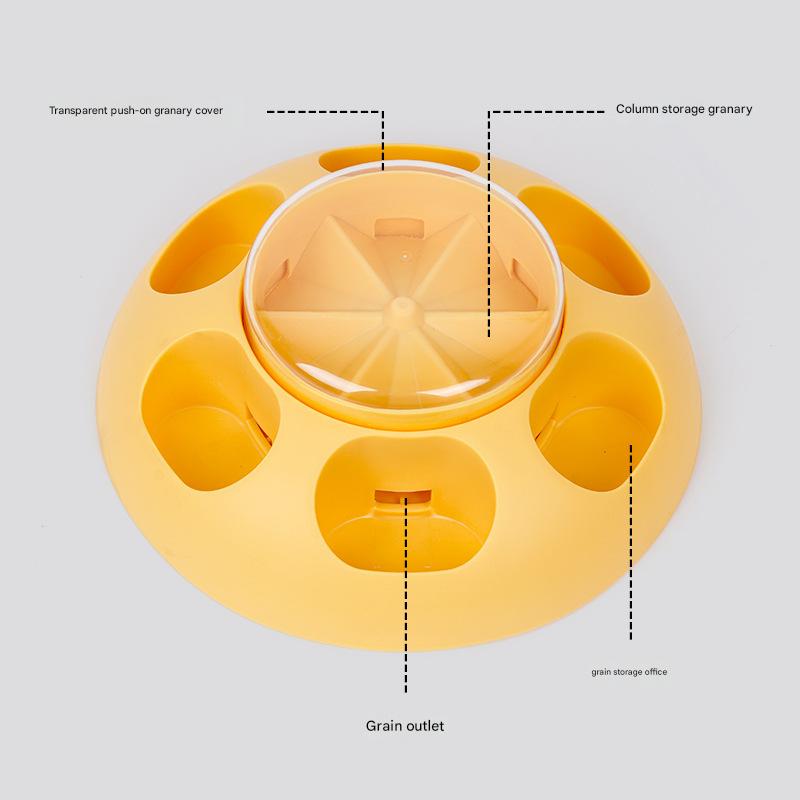 Interactive Pet Slow Feeder & Puzzle Toy - Press to Dispense Food, Improves Digestion(pink) - Image 3