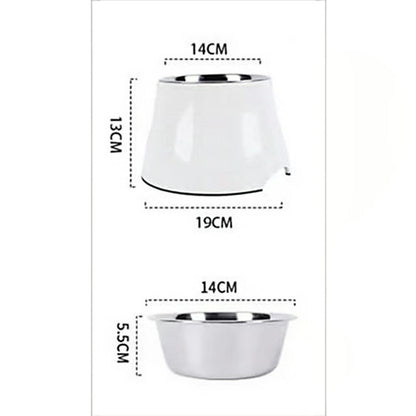 Elevated Pet Feeding Bowl with Stainless Steel Inner - Promotes Healthy Digestion & Reduces Neck Strain(blue) - Image 3