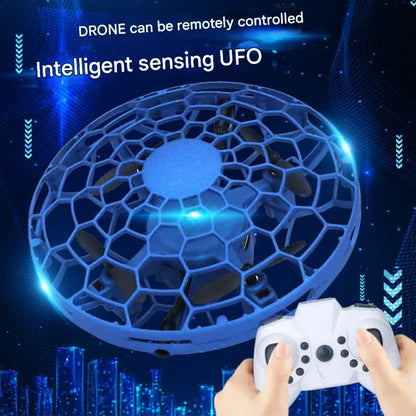 Hand-Controlled UFO Mini Drone with LED Lights & Obstacle Avoidance(pink) - Image 4
