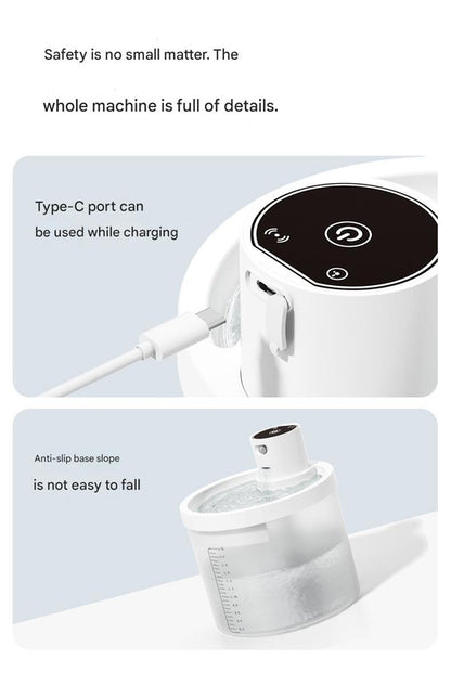 Orange Wireless Automatic Pet Water Fountain - 2.2L Motion Sensor Dispenser - Image 8