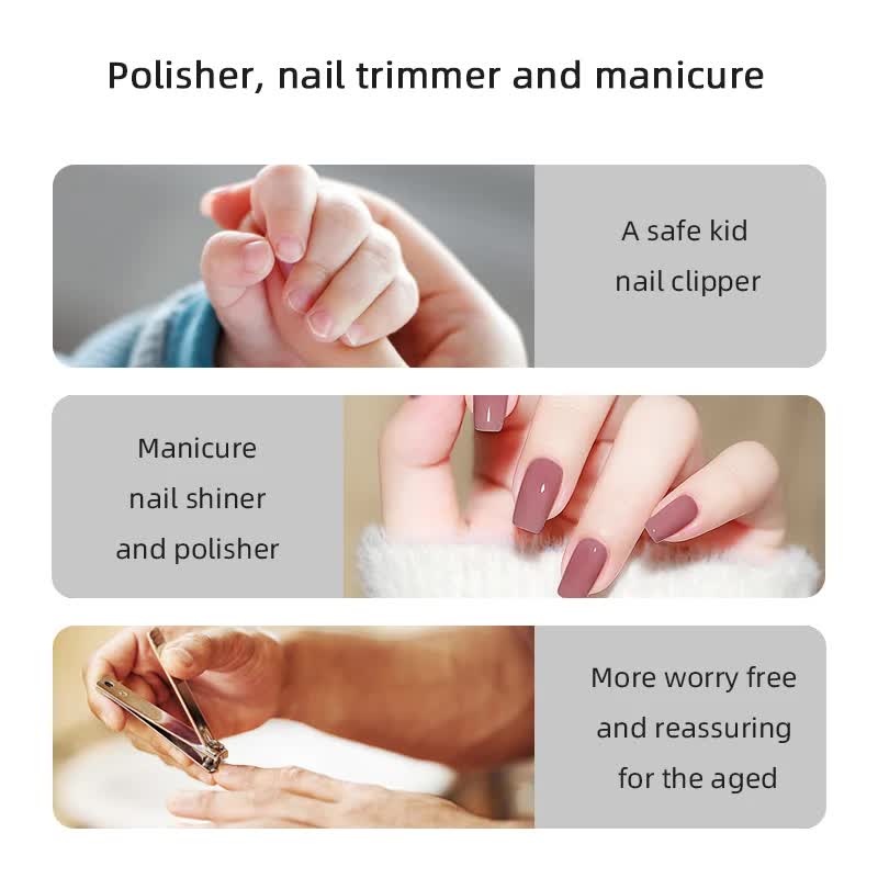 Pink Multi-Function Electric Nail File - Built-in Storage Space, LED Light, Quiet Operation - Image 2