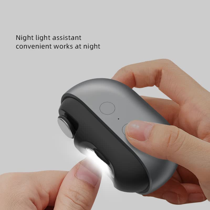 Purple Multi-Function Electric Nail File - Built-in Storage Space, LED Light, Quiet Operation - Image 5
