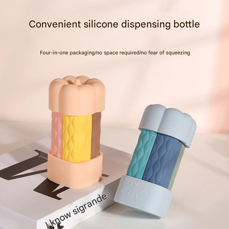 Brown suit Silicone Travel Bottles Set (4 Pack, 60ml) - Leakproof Refillable & Squeezable - Image 2