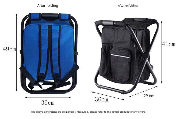 Camouflage Insulated Cooler Backpack Chair - Foldable Stool for Picnics & BBQ - Image 5