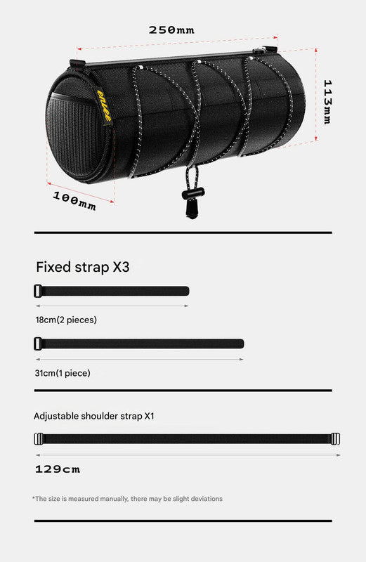 Waterproof Cycling Handlebar Bag / Frame Bag (2.2L) - Converts to Crossbody - Image 7