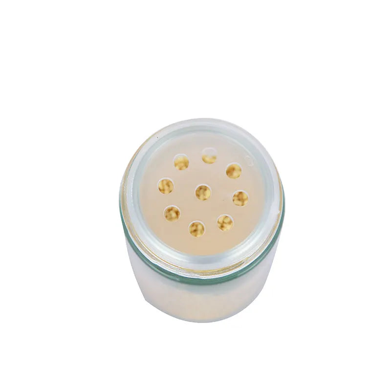 Modern stainless steel square spice revolving rack with 16 (88 ml each) empty glass jars - Image 8