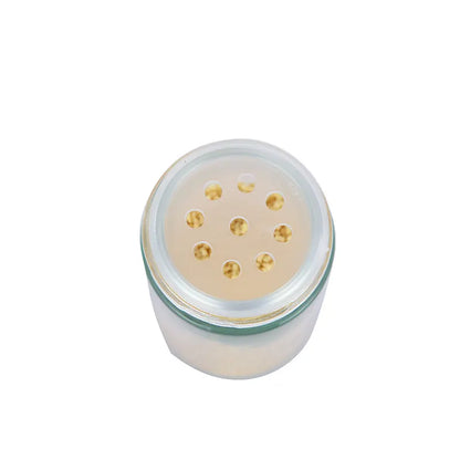 Modern stainless steel square spice revolving rack with 16 (88 ml each) empty glass jars - Image 8